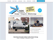 Tablet Screenshot of junski-transporte.de